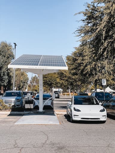 EV Car being charged