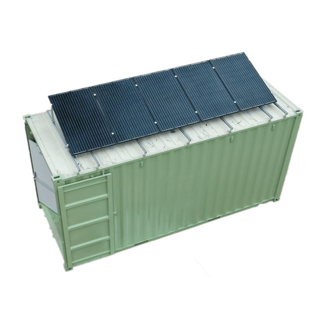 Power systen in container alternate view